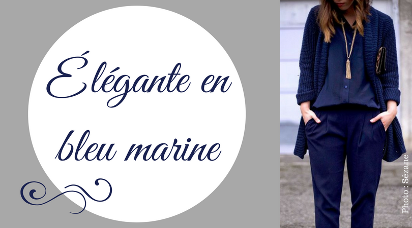 Tenue avec discount pantalon bleu marine